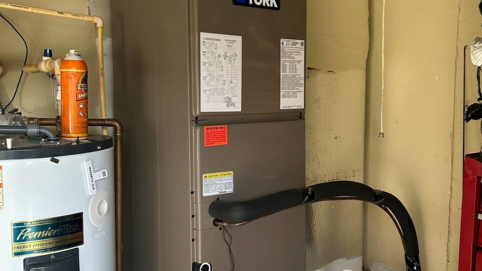 HVAC gauges used during an air conditioning system check